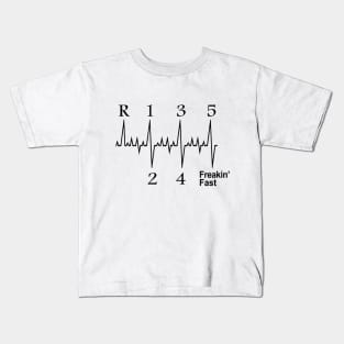 Heart Beat Shift Design Freakin' Fast B Kids T-Shirt